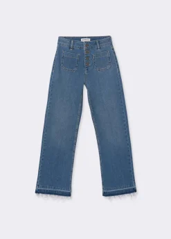 Jeans Culotte Botones Frontales-Brownie Spain New