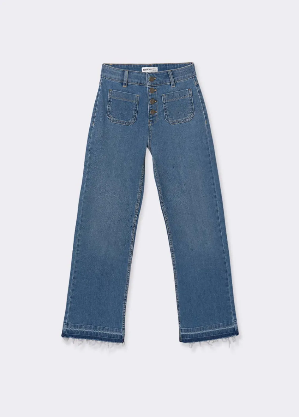 Jeans Culotte Botones Frontales-Brownie Spain New