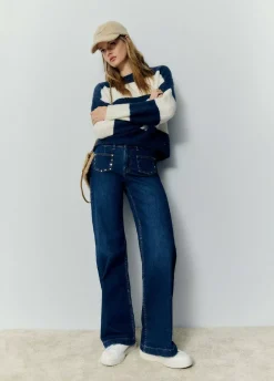 Jeans Culotte Tachas-Brownie Spain Outlet