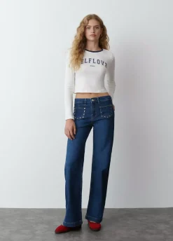 Jeans Culotte Tachas-Brownie Spain Outlet