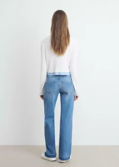 Jersey Cropped Detalle Camisa-Brownie Spain Best