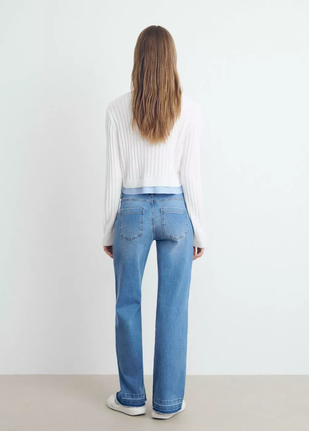 Jersey Cropped Detalle Camisa-Brownie Spain Best