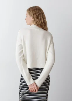 Jersey Cuello Alto Cropped Crudo-Brownie Spain Clearance