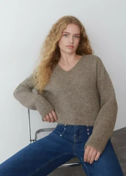 Jersey Cuello Pico-Brownie Spain Discount