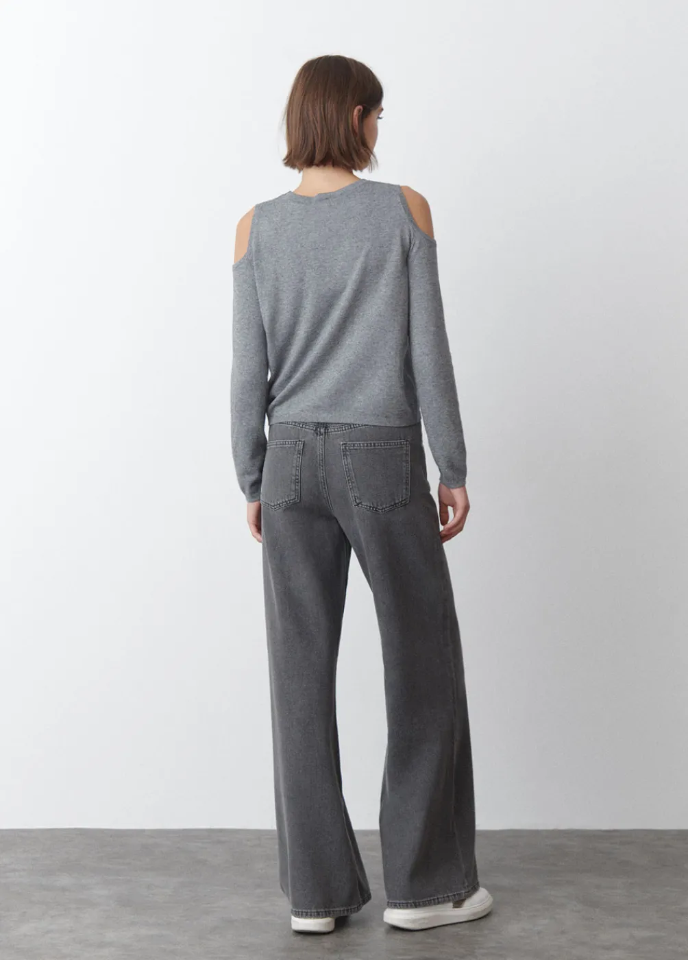 Jersey Hombros Abiertos Punto-Brownie Spain Fashion