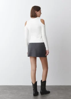 Jersey Hombros Descubierto Pelo-Brownie Spain Fashion