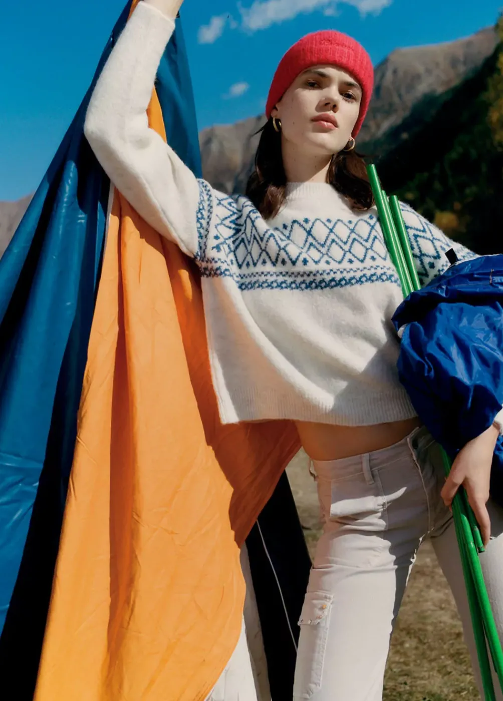 Jersey Jacquard-Brownie Spain Clearance