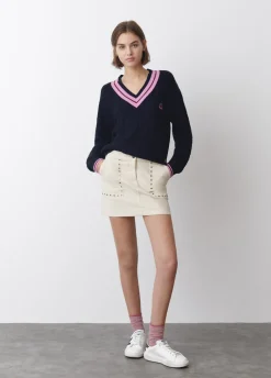 Jersey Pico Trenzas-Brownie Spain Fashion