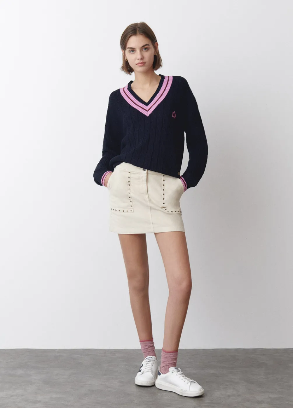 Jersey Pico Trenzas-Brownie Spain Fashion