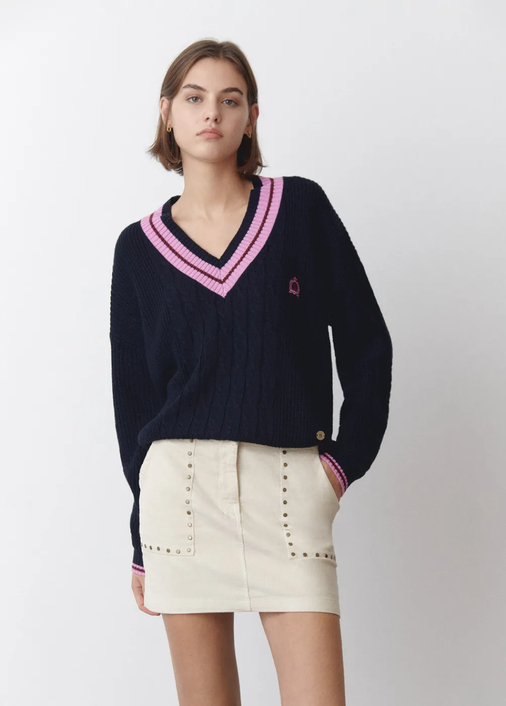 Jersey Pico Trenzas-Brownie Spain Fashion