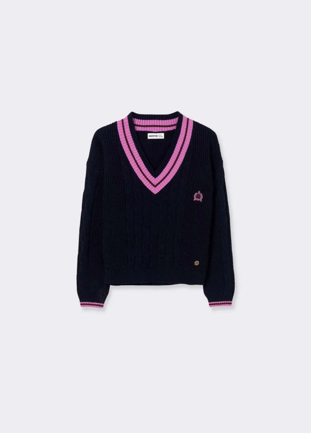 Jersey Pico Trenzas-Brownie Spain Fashion