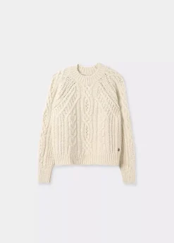 Jersey Trenzas Cuello Redondo-Brownie Spain Fashion