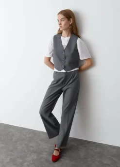 Pantalon Ancho Pinzas-Brownie Spain Outlet