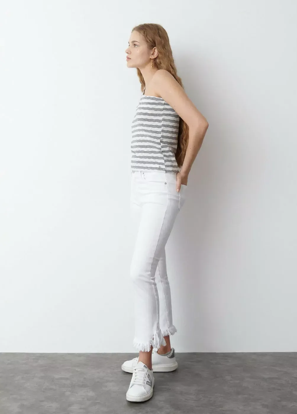 Pantalon Bajo Desflecado-Brownie Spain New