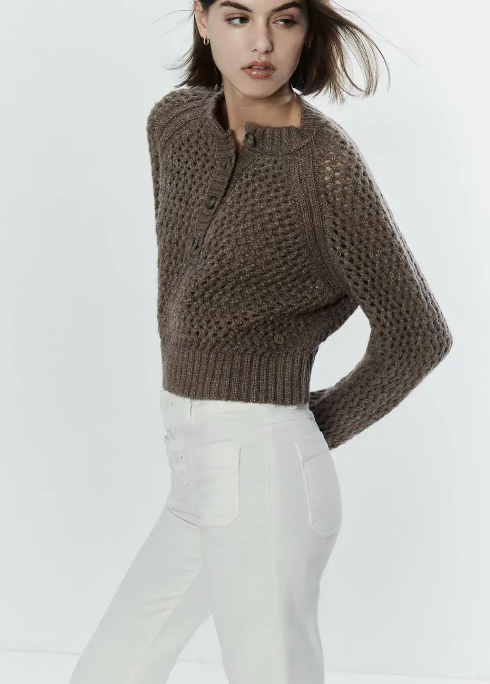 Pantalon Pana Culotte Bolsillo Frontal-Brownie Spain Best