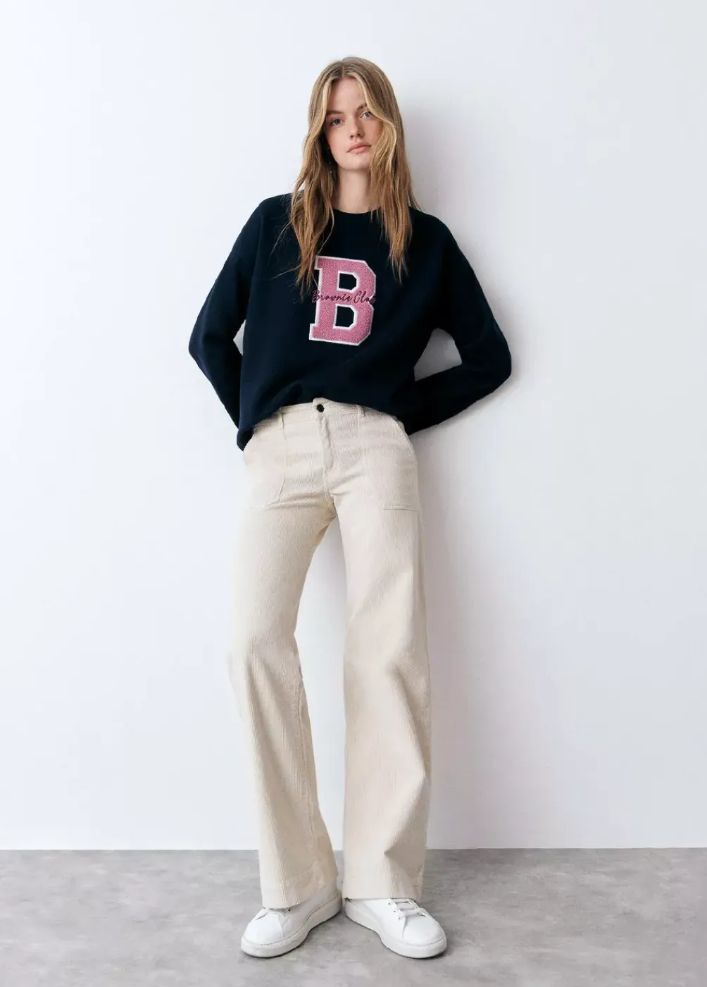 Pantalon Pana Culotte Bolsillo Frontal-Brownie Spain Online