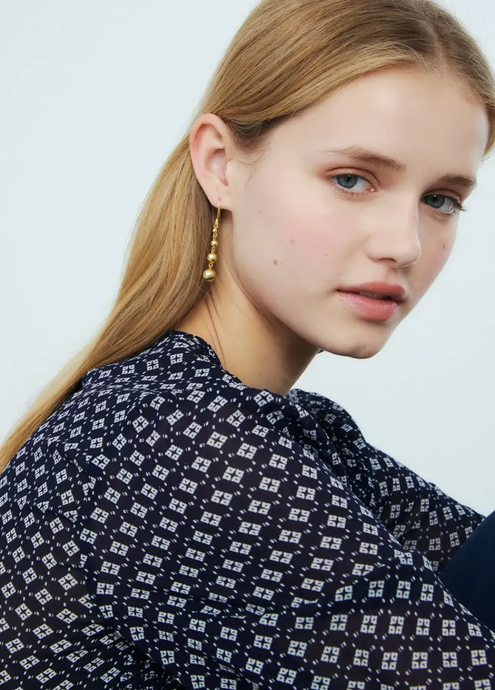 Pendientes Largos Bolitas-Brownie Spain Clearance