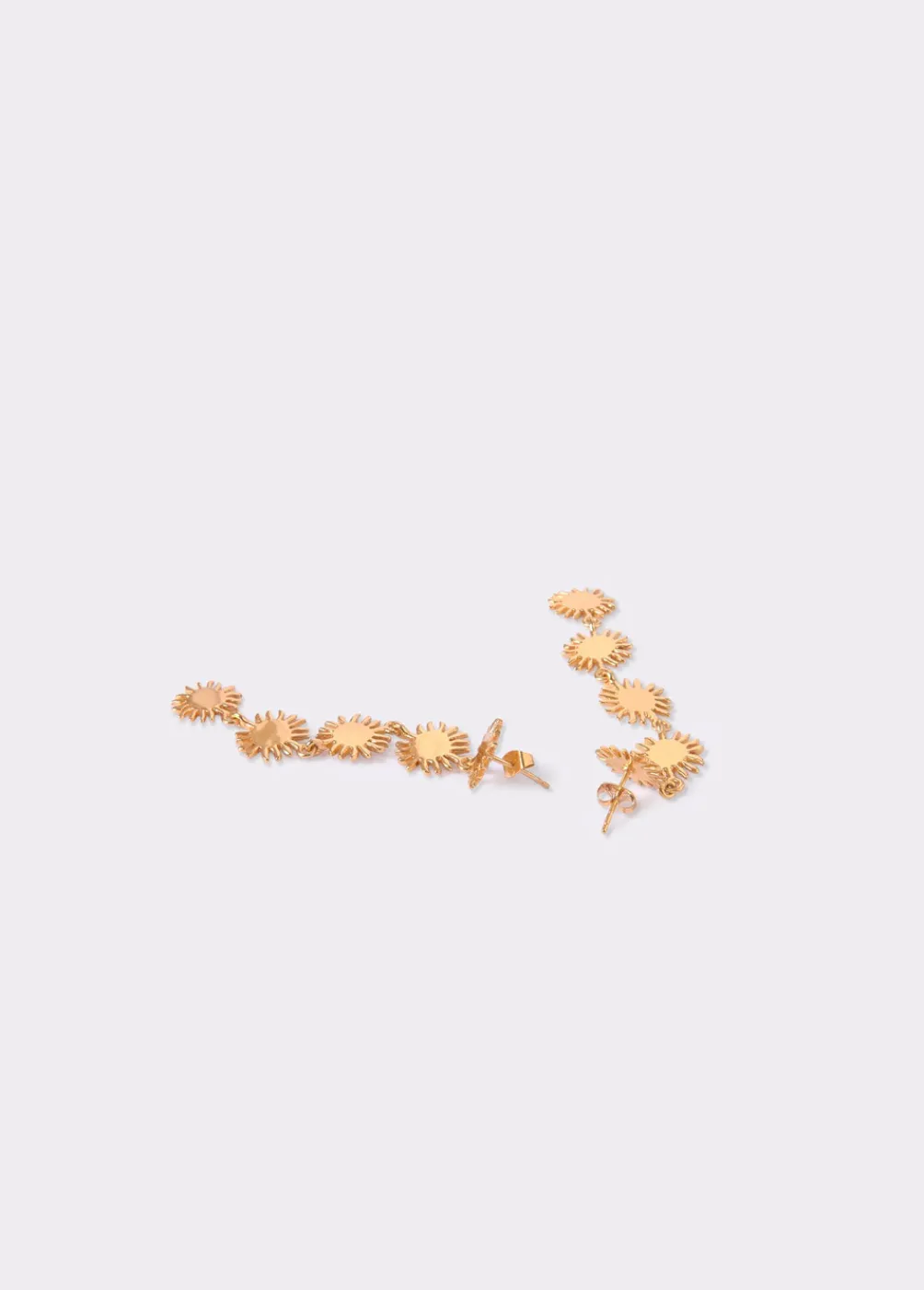 Pendientes Largos Cinco Soles-Brownie Spain Clearance