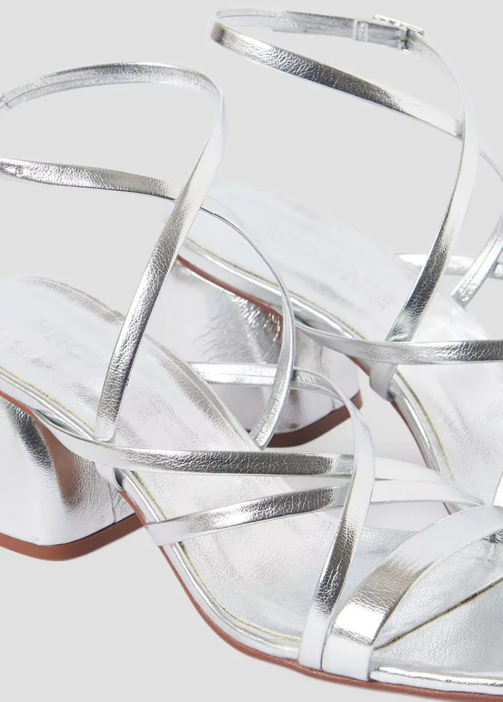 Sandalia Tiras Tobillo-Brownie Spain Clearance