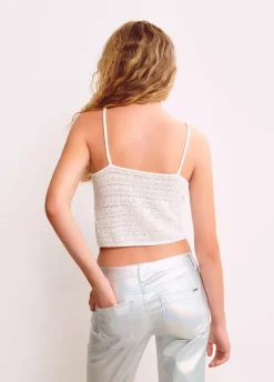Top Crochet Tirantes Nudo-Brownie Spain Sale
