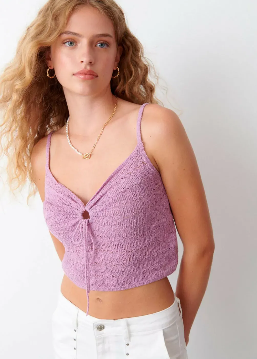 Top Crochet Tirantes Nudo-Brownie Spain Online