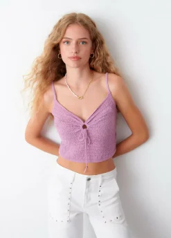 Top Crochet Tirantes Nudo-Brownie Spain Online