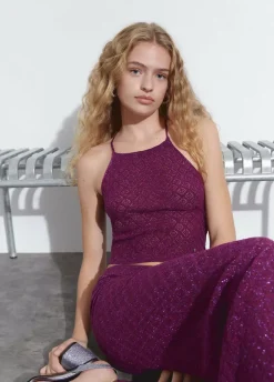 Top Punto Hilo Metalizado-Brownie Spain Sale