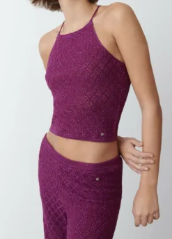 Top Punto Hilo Metalizado-Brownie Spain Sale