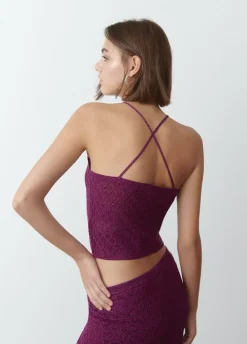 Top Punto Hilo Metalizado-Brownie Spain Sale