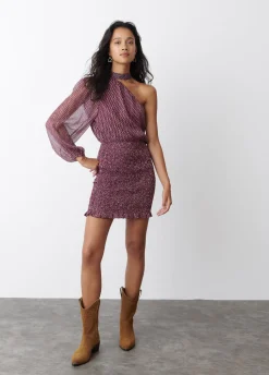 Vestido Asimetrico Choker-Brownie Spain Clearance