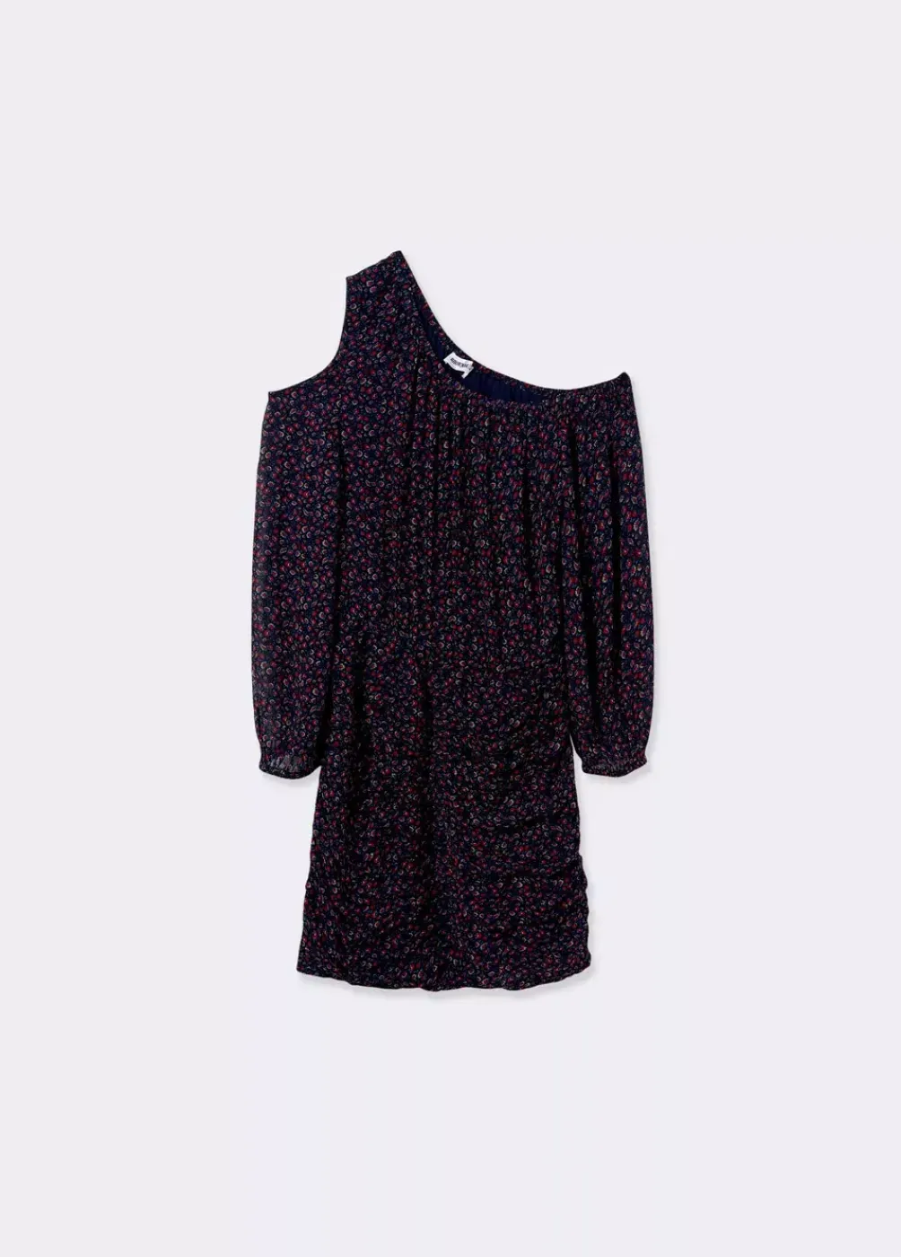 Vestido Cut Out Hombro Estampado-Brownie Spain Clearance