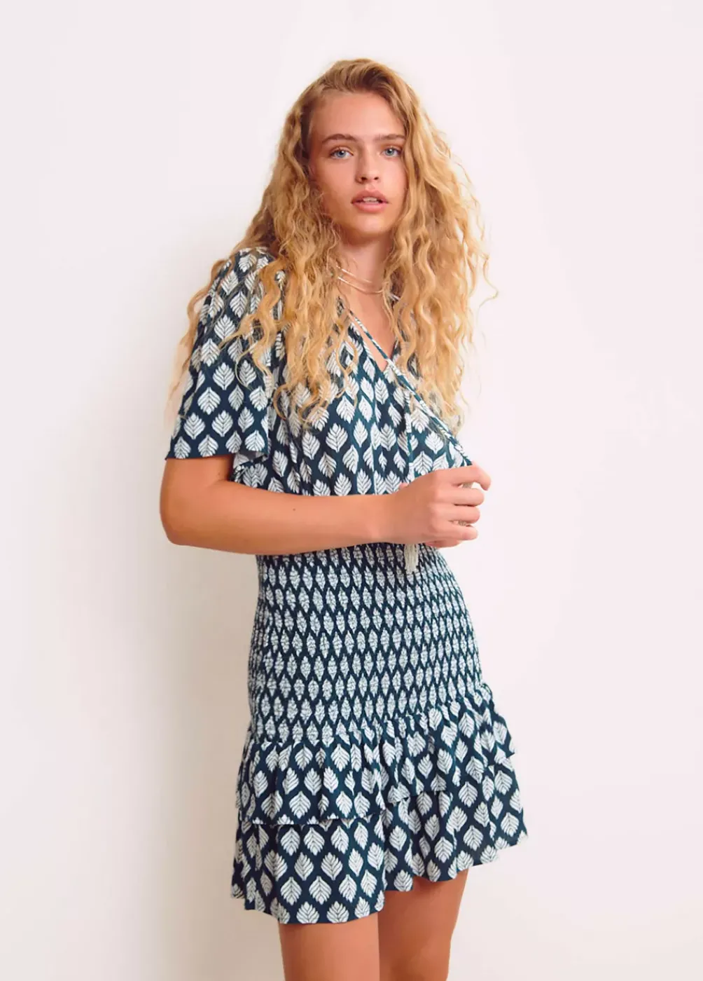 Vestido Gomas Etnico Abalorios-Brownie Spain Hot