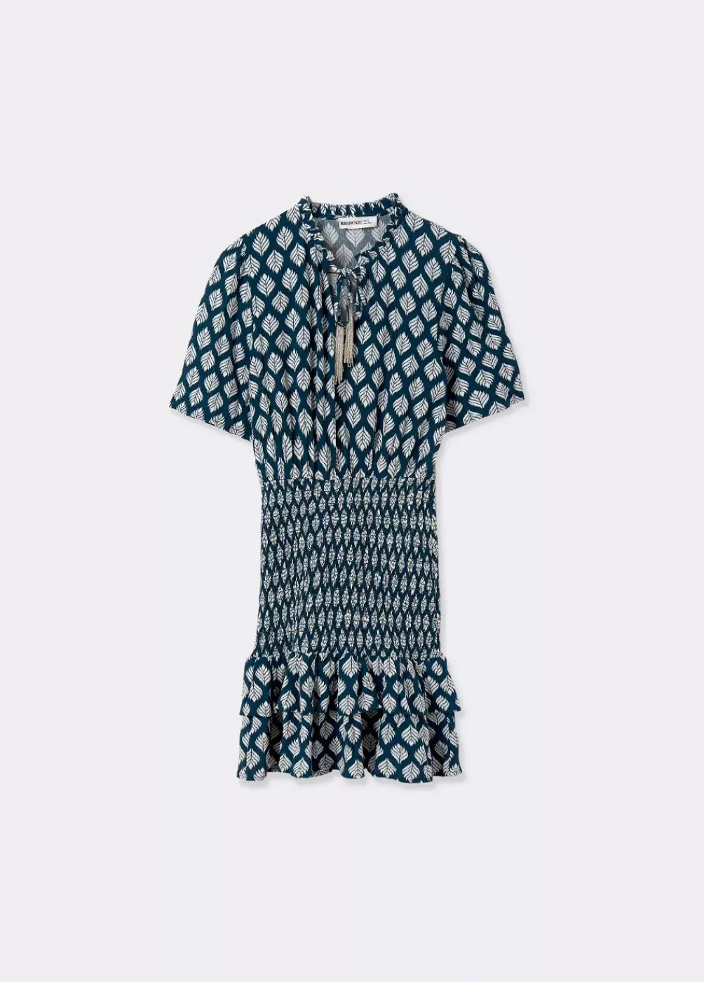 Vestido Gomas Etnico Abalorios-Brownie Spain Hot