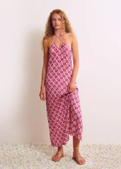 Vestido Halter Estampado Pop-Brownie Spain Online