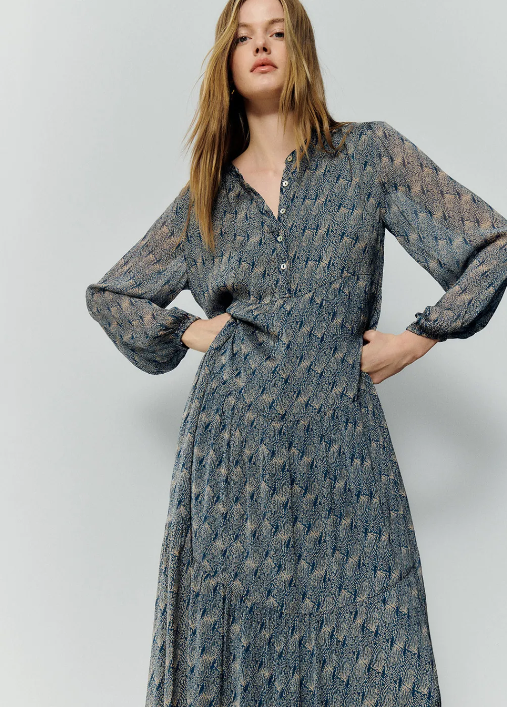 Vestido Largo Estampado-Brownie Spain Online