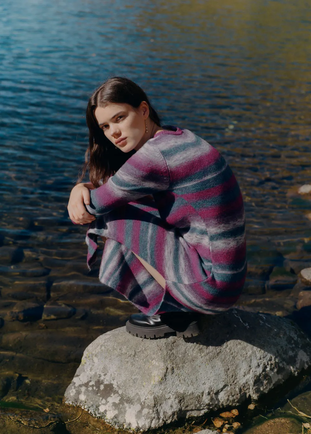 Vestido Space Dyed Largo-Brownie Spain Online